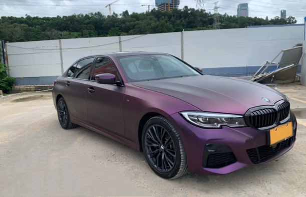 Matte Metallic Purple Car Vinyl Wrap review 1