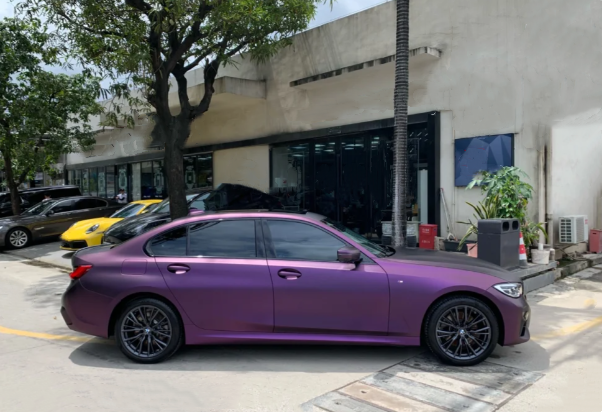 Matte Metallic Purple Car Vinyl Wrap review 0