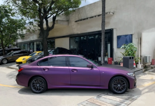 Matte Metallic Purple Car Vinyl Wrap review 