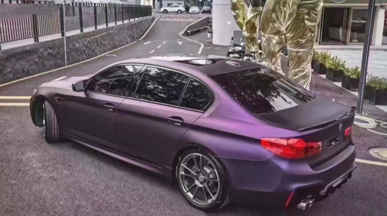 Matte Metallic Purple Car Vinyl Wrap review 1