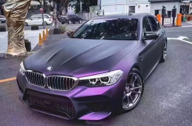 Matte Metallic Purple Car Vinyl Wrap review 0