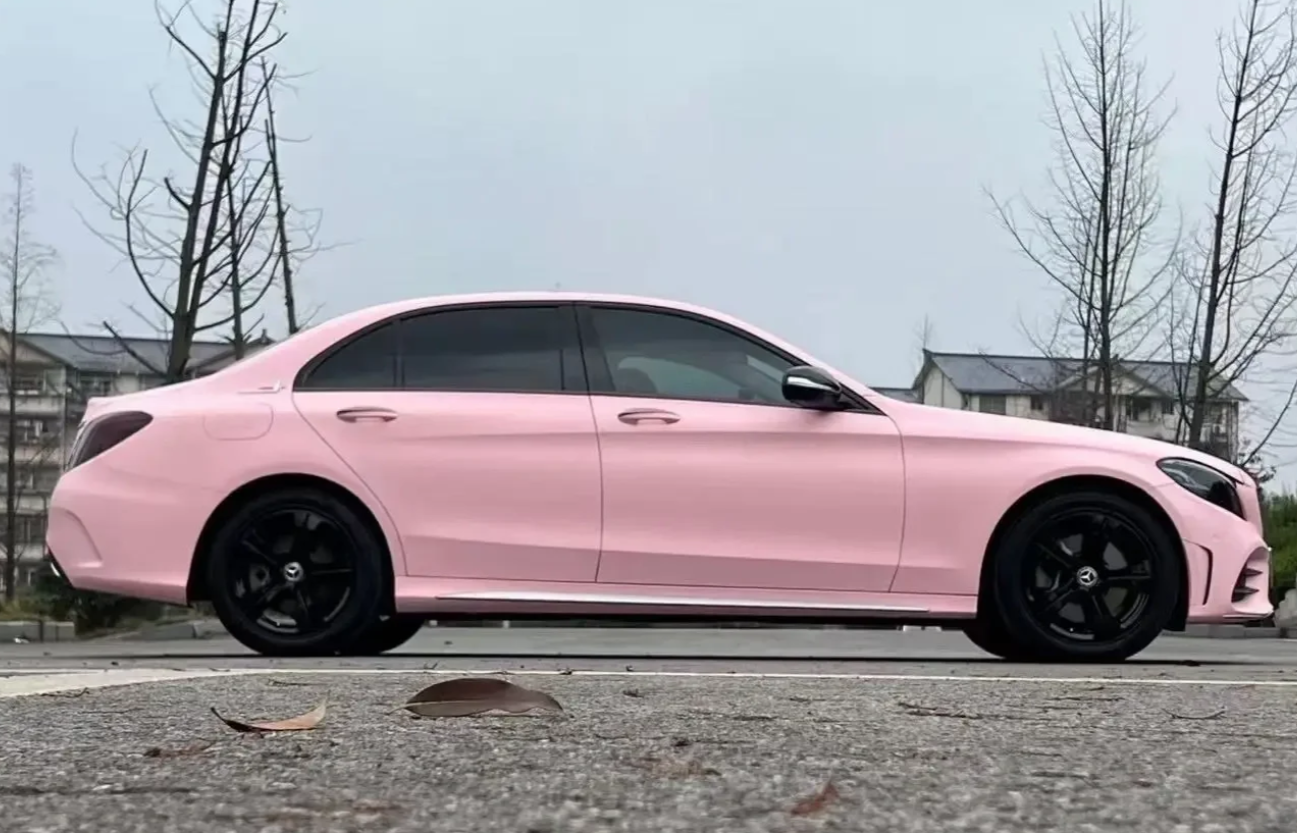  Super Matte Rose Pink Car Vinyl Wrap review Edward Vasquez