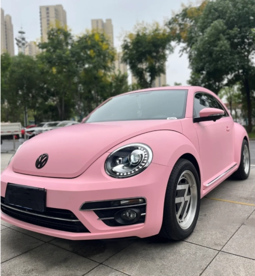  Super Matte Rose Pink Car Vinyl Wrap review 