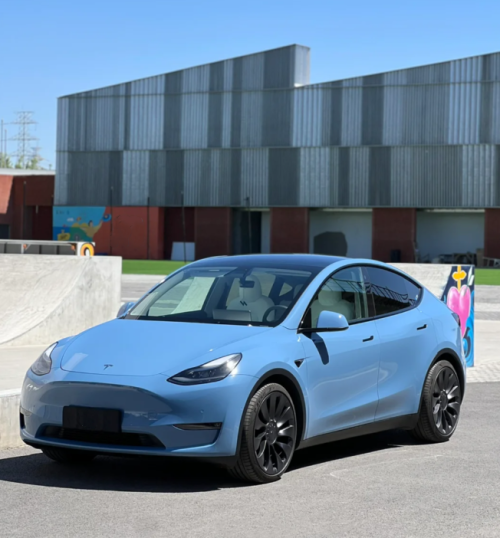 Super Gloss China Blue Car Vinyl Wrap review 