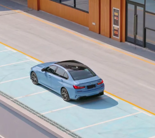 Super Gloss China Blue Car Vinyl Wrap review RufusW 01