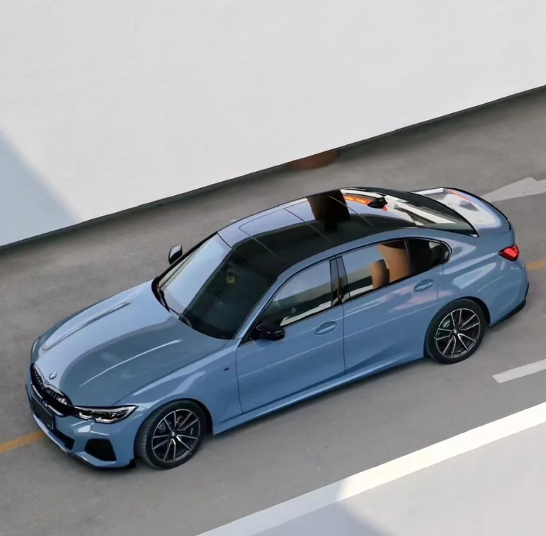 Super Gloss China Blue Car Vinyl Wrap review RufusW 02