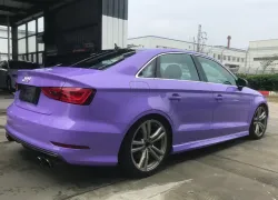 TPU Super Gloss Lavender Purple Car Vinyl Wrap review 	Debbie 02
