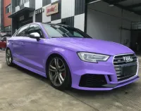 TPU Super Gloss Lavender Purple Car Vinyl Wrap review 2