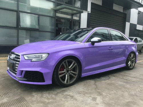 TPU Super Gloss Lavender Purple Car Vinyl Wrap review 