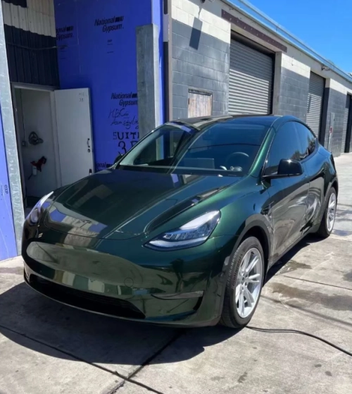 Gloss Metallic Midnight Green Car Vinyl Wrap review 