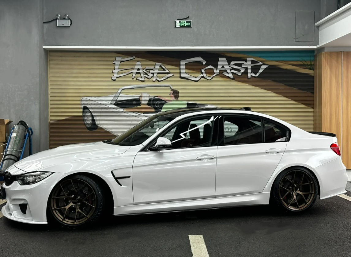 Gloss Pearl White Car Vinyl Wrap review Erik Aguilar 01