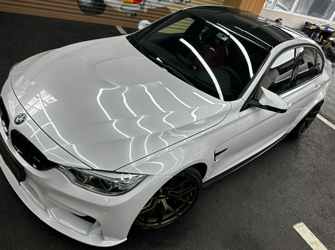 Gloss Pearl White Car Vinyl Wrap review Erik Aguilar 02