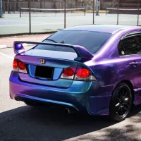 Gloss Diamond Purple Blue Car Vinyl Wrap review 1