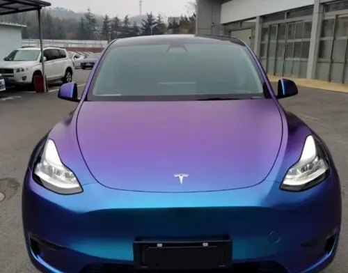 Matte Diamond Purple Blue Car Vinyl Wrap review 