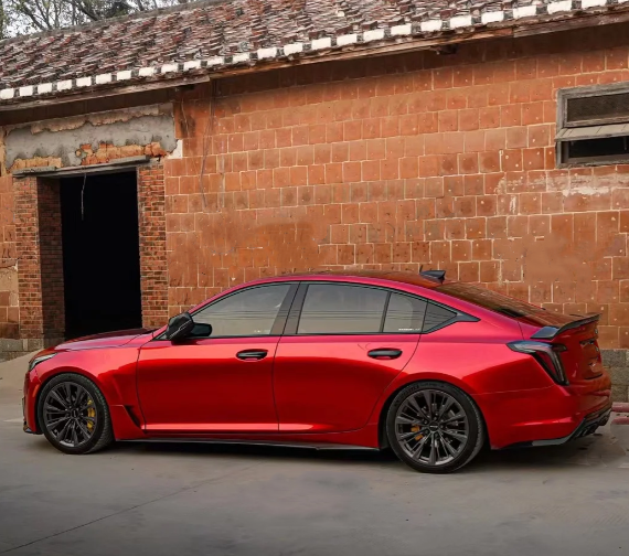 Gloss Metallic Cherry Red Car Vinyl Wrap review 1