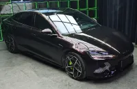 Gloss Metallic Black Rose Car Vinyl Wrap review 1