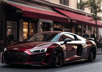 Gloss Metallic Black Rose Car Vinyl Wrap review 2