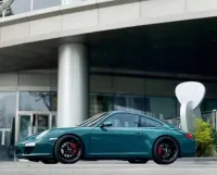 Super Gloss Pine Green Car Vinyl Wrap review 1