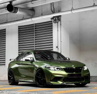 Gloss Metallic Mamba Green Car Vinyl Wrap review 1