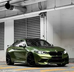 Gloss Metallic Mamba Green Car Vinyl Wrap review 	MJK 02