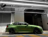 Gloss Metallic Mamba Green Car Vinyl Wrap review 2