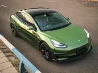 Gloss Metallic Mamba Green Car Vinyl Wrap review 0