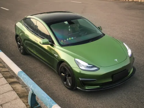 Gloss Metallic Mamba Green Car Vinyl Wrap review 