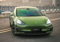Gloss Metallic Mamba Green Car Vinyl Wrap review 1