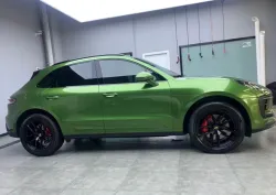 Gloss Metallic Mamba Green Car Vinyl Wrap review 	remoman 01
