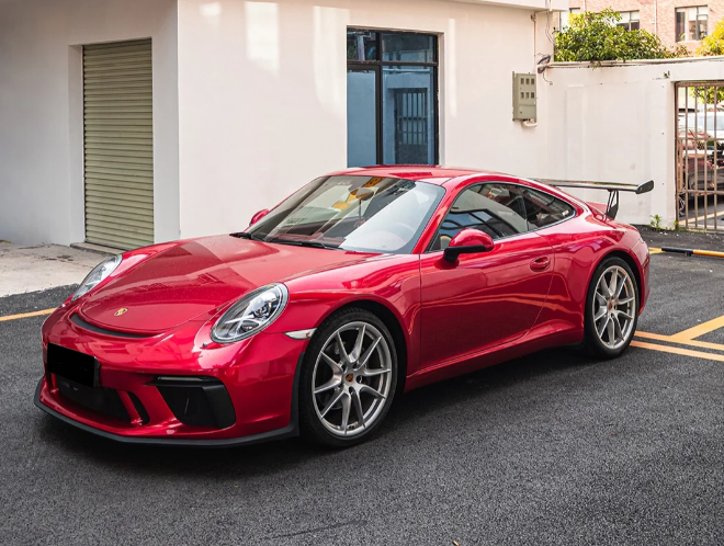 Gloss Metallic Vampire Red Car Vinyl Wrap review 1