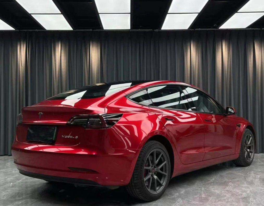 Gloss Metallic Vampire Red Car Vinyl Wrap review 0