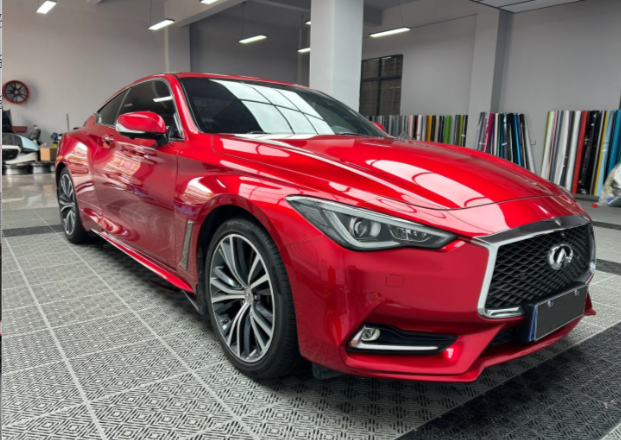 Gloss Metallic Vampire Red Car Vinyl Wrap review 1