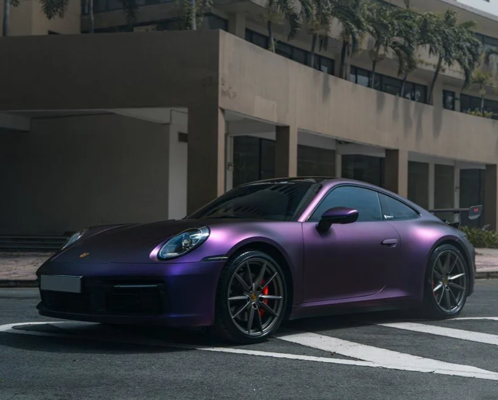 Matte Metallic Purple Car Vinyl Wrap review morris 02