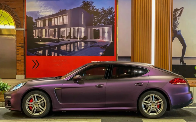 Matte Metallic Purple Car Vinyl Wrap review Maneval 02