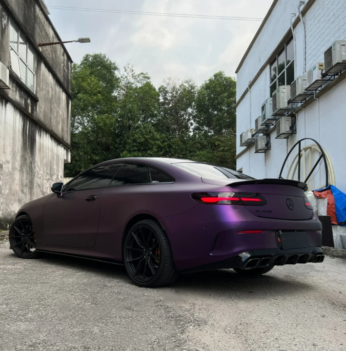Matte Metallic Purple Car Vinyl Wrap review 1