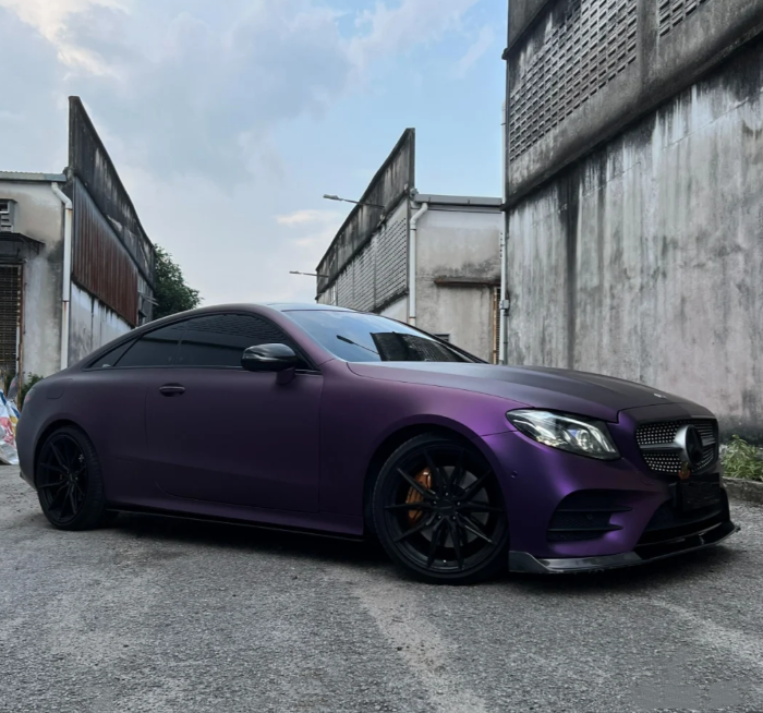 Matte Metallic Purple Car Vinyl Wrap review 0