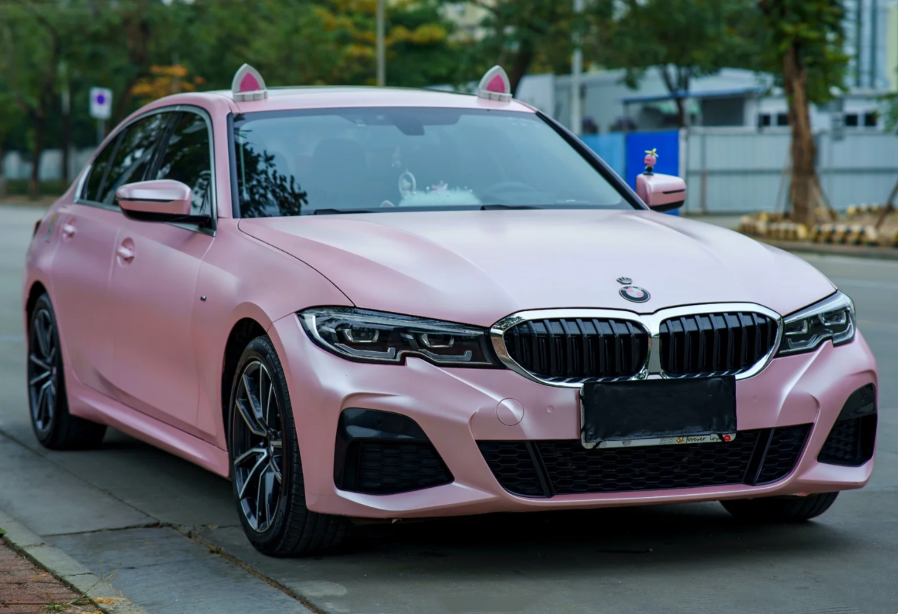 Matte Pure Metal Cherry Pink Car Vinyl Wrap review Edelstein 02