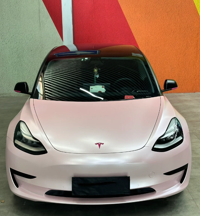 Matte Pure Metal Cherry Pink Car Vinyl Wrap review tony a. wooten 01