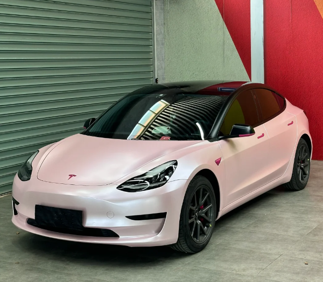 Matte Pure Metal Cherry Pink Car Vinyl Wrap review tony a. wooten 03