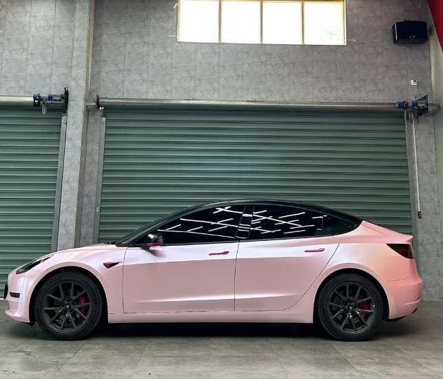 Matte Pure Metal Cherry Pink Car Vinyl Wrap review tony a. wooten 02