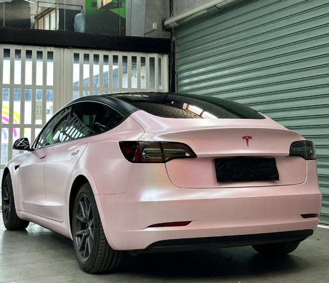 Matte Pure Metal Cherry Pink Car Vinyl Wrap review tony a. wooten 04