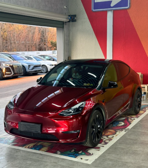  Liquid Metallic Dragon Blood Red Car Vinyl Wrap review 
