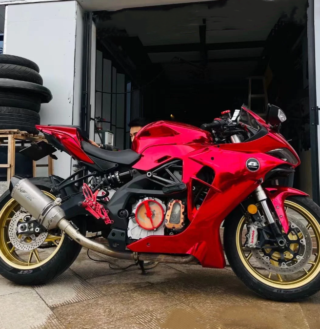 Gloss Red Mirror Chrome Car Vinyl Wrap review Xavier Taylor 02