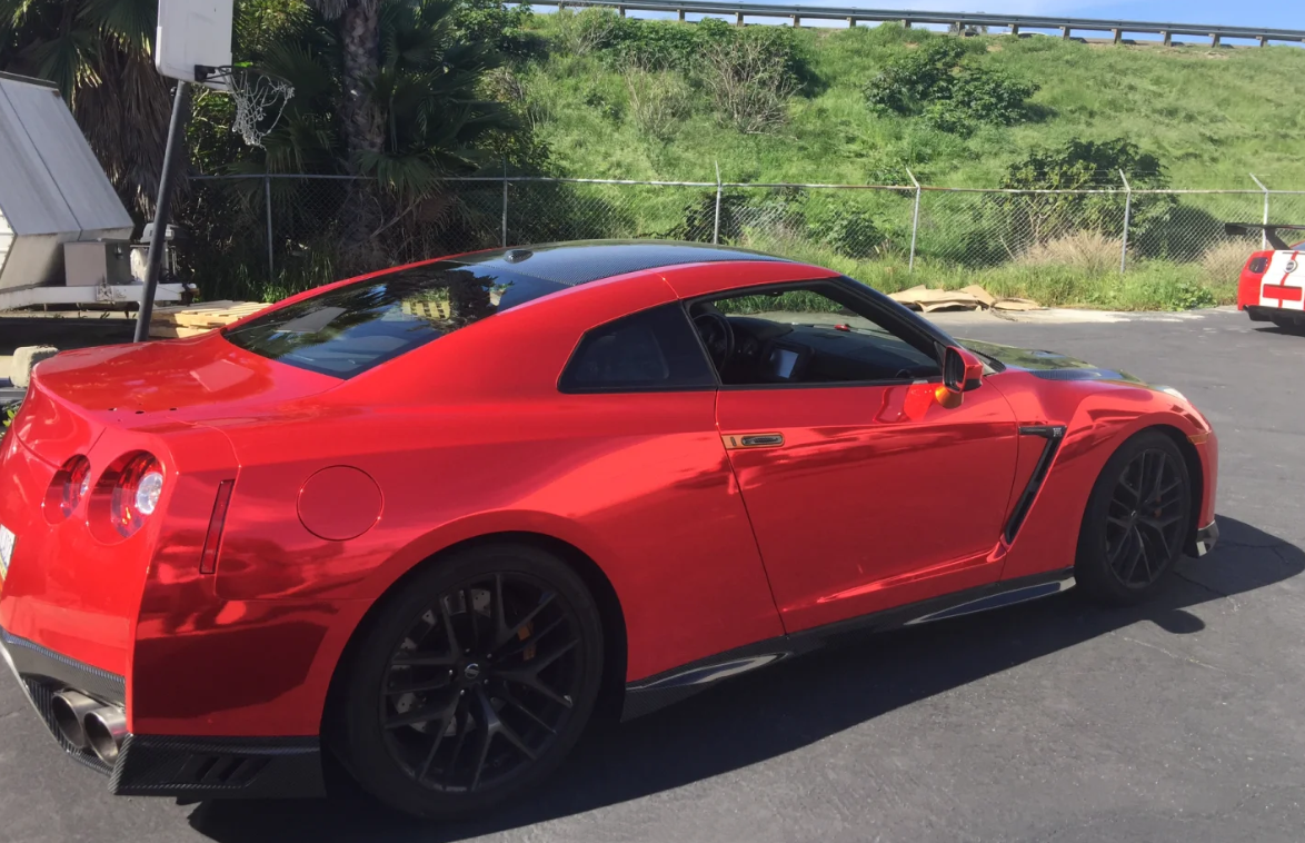 Gloss Red Mirror Chrome Car Vinyl Wrap review DL 03