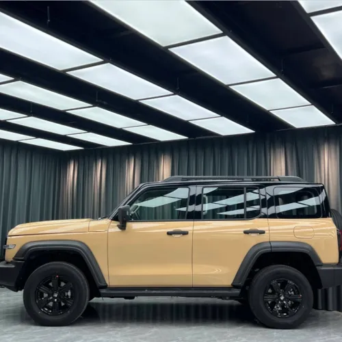  Super Gloss Sandstorm Yellow Desert Yellow Car Vinyl Wrap review 