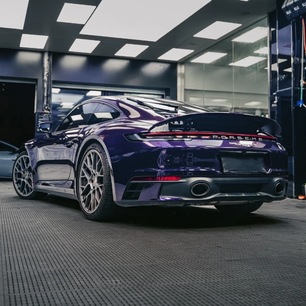 PET Gloss Metallic Midnight Purple Car Vinyl Wrap review 2