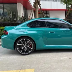Super Gloss Pine Green Car Vinyl Wrap review Finn.p 02