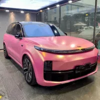 Matte Diamond Gold Pink Car Vinyl Wrap review 0
