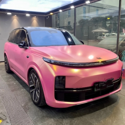 Matte Diamond Gold Pink Car Vinyl Wrap review 