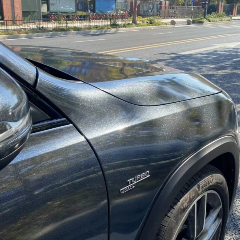 Gloss Black Diamond Car Vinyl Wrap review 0